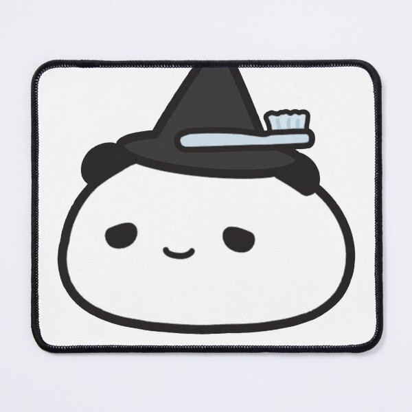 Item preview, Chewy Mandarin Panda Witch Toothbrush Wand Trick Or Treatment Dental Sticker designed and sold by xiaoxiaochibi.
