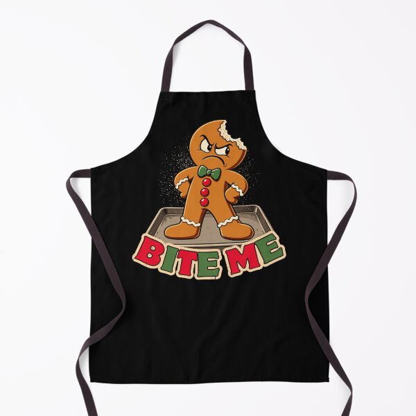 Item preview, Bite Me – Grumpy Gingerbread Man designed and sold by KennyTheBartender.