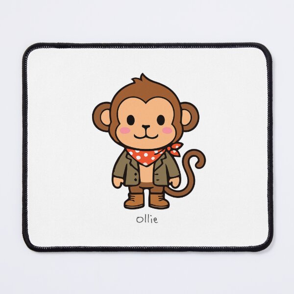 Item preview, Ollie, Cute Monkey, Dressed for Fall / Autumn - Char Char Bear & Friends designed and sold by Asterisk-a.
