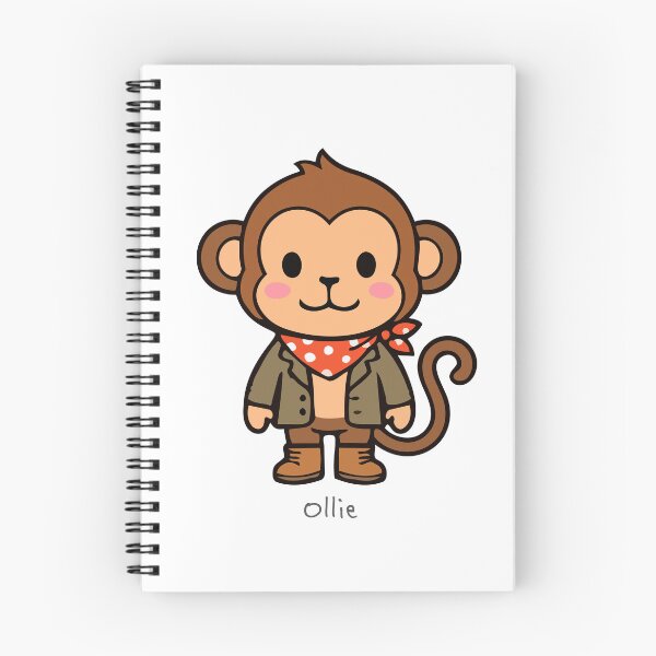 Artikelvorschau, Ollie, der süße Affe, herbstlich gekleidet – Char Char Bär & Freunde entworfen und verkauft von Asterisk-a.