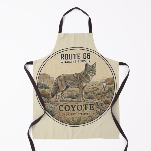 Item preview,  Coyote Route 66 Wildlife Survey Vintage Badge designed and sold by CalmCapy Co.