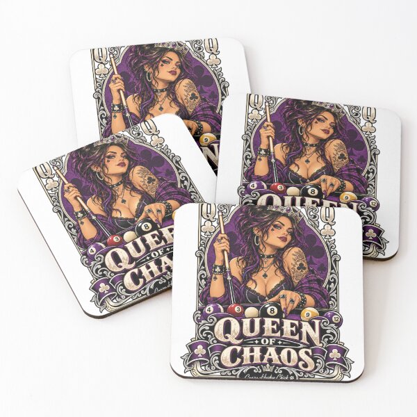 Item preview, Queen of Chaos | Women’s Pool Player Billiards Queen Design designed and sold by Crazyhuskychick.