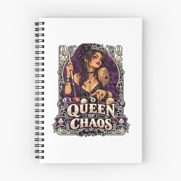 Item preview, Queen of Chaos | Women’s Pool Player Billiards Queen Design designed and sold by Crazyhuskychick.