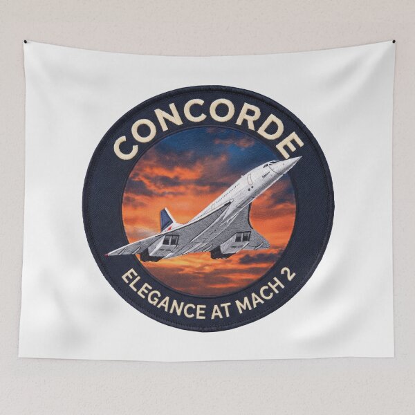 Item preview, Concorde Supersonic Elegance Aviation Art designed and sold by ArtDreams92.