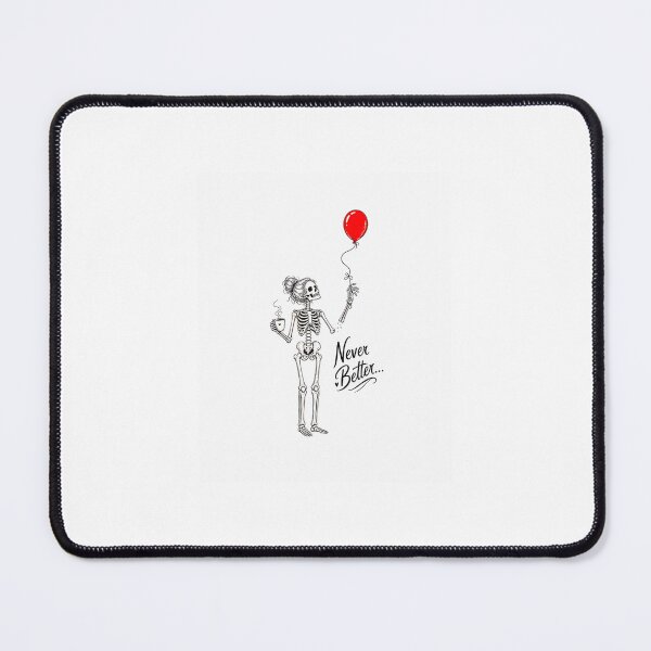 Item preview, Never Better Skeleton Coffee Lover Sarcastic Funny Art designed and sold by Byhergawaa.