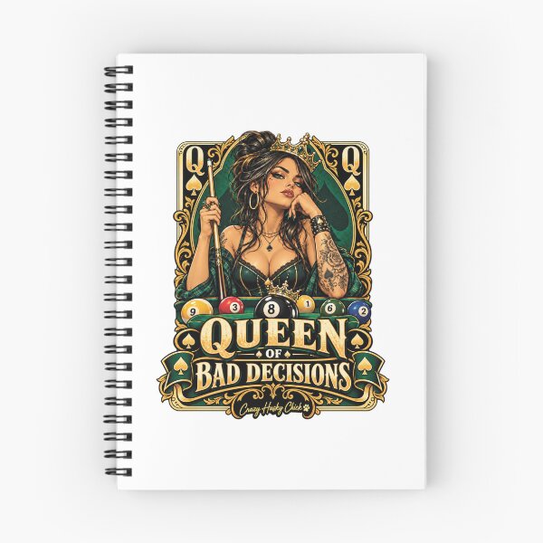 Item preview, Queen of Bad Decisions | Women’s Pool Player Billiards Queen Design designed and sold by Crazyhuskychick.