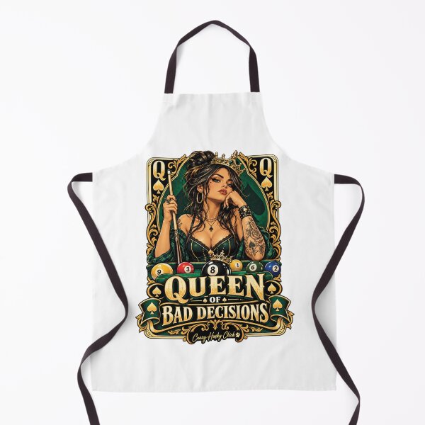 Item preview, Queen of Bad Decisions | Women’s Pool Player Billiards Queen Design designed and sold by Crazyhuskychick.