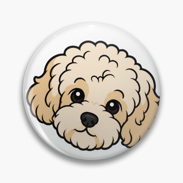 Item preview, Cute Fluffy Maltipoo Dog Face Teddy Bear Puppy Sticker Art designed and sold by wildsilencee.
