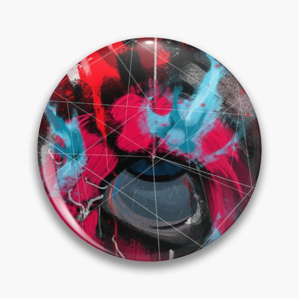 Item preview, Screaming Cyber Face Red Digital Expressionism designed and sold by SherriRowe.