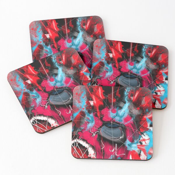 Item preview, Screaming Cyber Face Red Digital Expressionism designed and sold by SherriRowe.