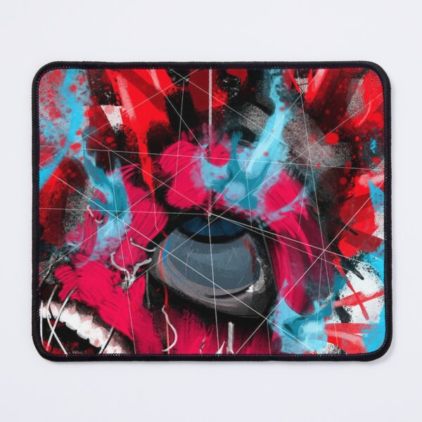 Item preview, Screaming Cyber Face Red Digital Expressionism designed and sold by SherriRowe.