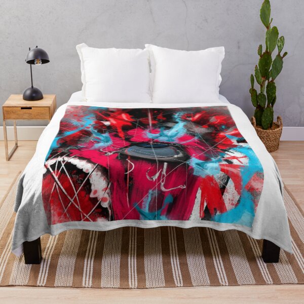 Item preview, Screaming Cyber Face Red Digital Expressionism designed and sold by SherriRowe.