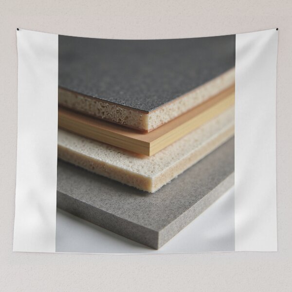 Item preview, Stacked Construction Material Layers Abstract Art designed and sold by profustock.