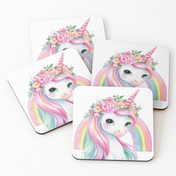 Item preview, Cute, adorable colorful unicorn designed and sold by dcrc.