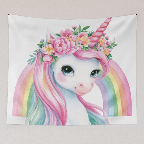 Item preview, Cute, adorable colorful unicorn designed and sold by dcrc.