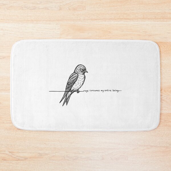Item preview, Rage Consumes My Entire Being Funny Bird Minimalist Line Art designed and sold by Whirx.