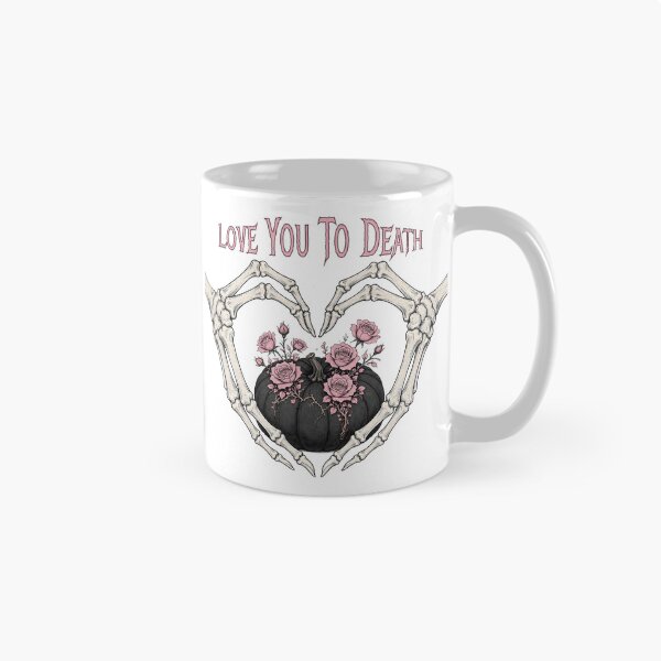 Item preview, Skeleton Hands Heart Pumpkin Pink Roses Pastel Goth Halloween designed and sold by CraftyValley.