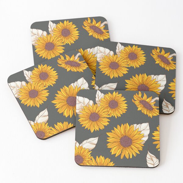 Item preview, Sunflower Floral Pattern Golden Yellow Flowers & Botanical Leaves designed and sold by JRRTs.