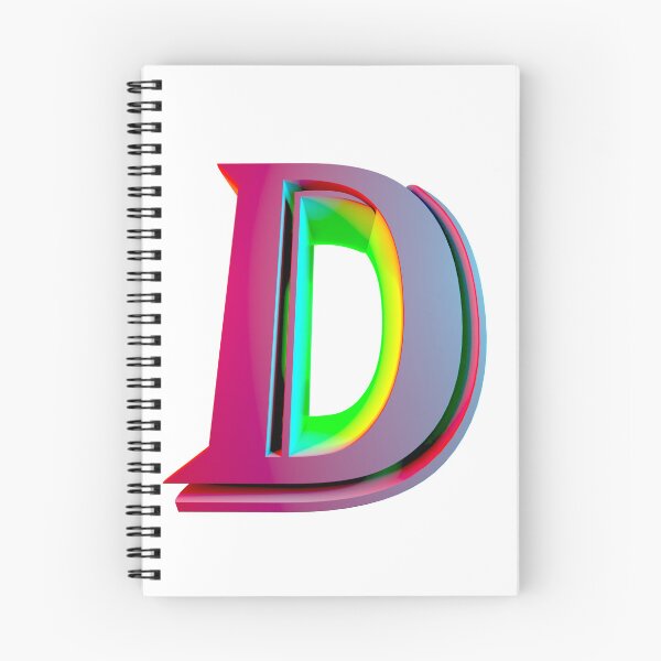 Item preview, Neon 3D Letter D - Retro Synthwave Style designed and sold by Creatigrafo.