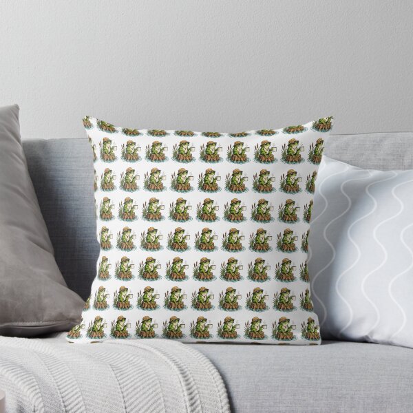 Item preview, Chill Frog With Coffee Vintage Swamp Adventure designed and sold by Moizento.