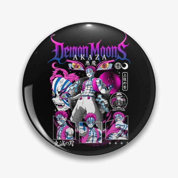 Item preview, Akaza Upper Rank Three Demon Moons Demon Slayer designed and sold by friends420.