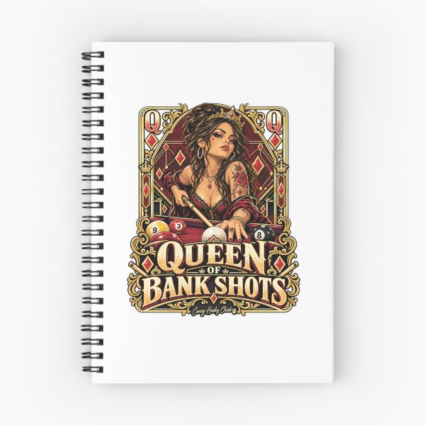 Item preview, Queen of Bank Shots | Women’s Pool Player Billiards Queen Design designed and sold by Crazyhuskychick.
