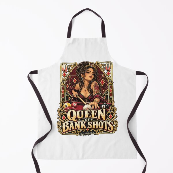 Item preview, Queen of Bank Shots | Women’s Pool Player Billiards Queen Design designed and sold by Crazyhuskychick.