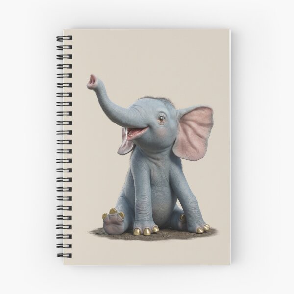 Artikelvorschau, Niedliche Babyelefanten-Illustration entworfen und verkauft von Vintage Designs +.