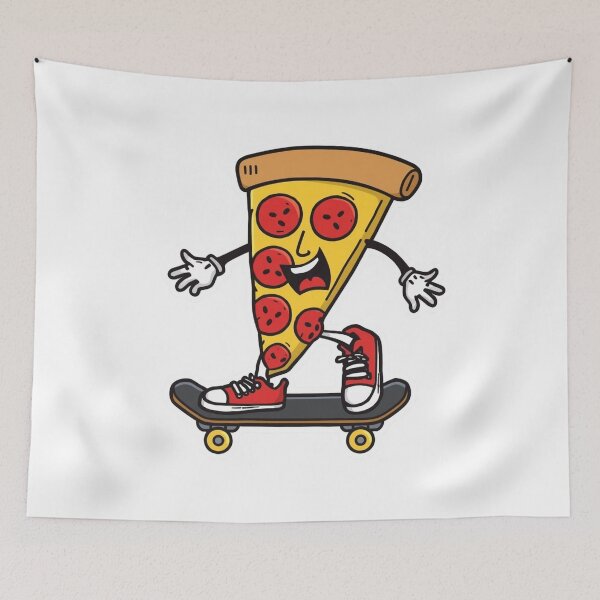 Item preview, Skating Pepperoni Slice designed and sold by Stylestickers55.
