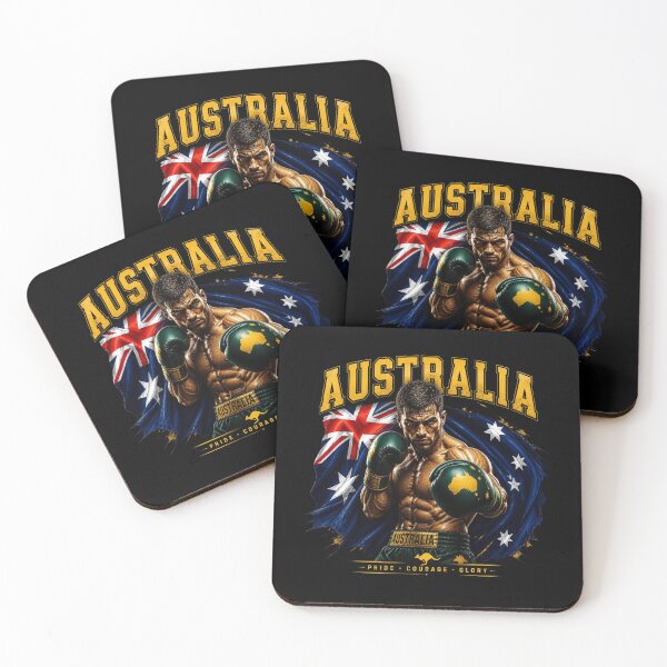 Item preview, Australia Boxing Fighter - Pride Courage Glory designed and sold by ForzaDesigns.