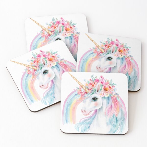 Item preview, Cute, adorable colorful unicorn designed and sold by dcrc.