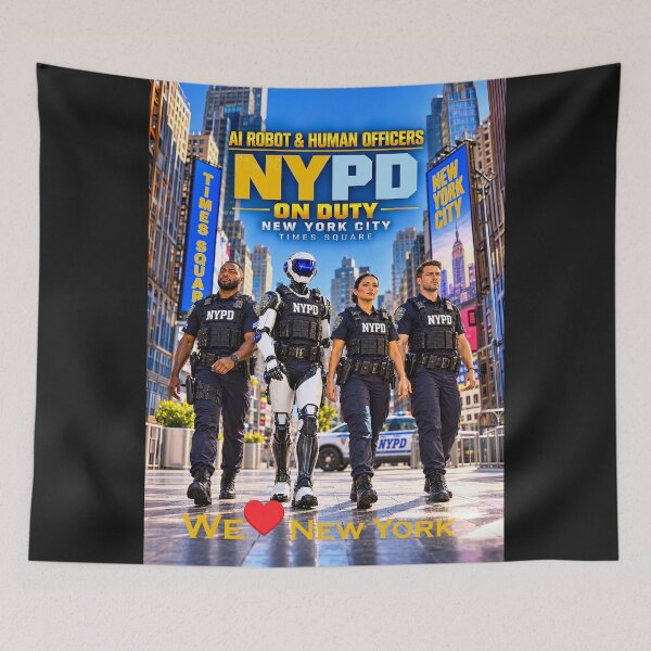 Item preview, NYPD and AI on DUTY - We Love New York designed and sold by DBM Photo Art 1.