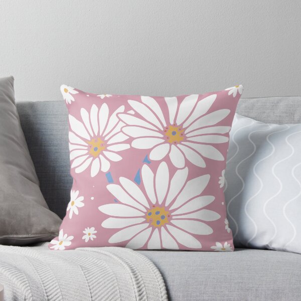 Item preview, White Daisy Floral Pattern Soft Pink Botanical Flower designed and sold by JRRTs.
