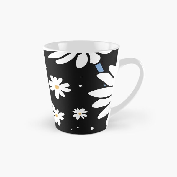 Item preview, White Daisy Floral Pattern Bold Black Botanical Flower designed and sold by JRRTs.