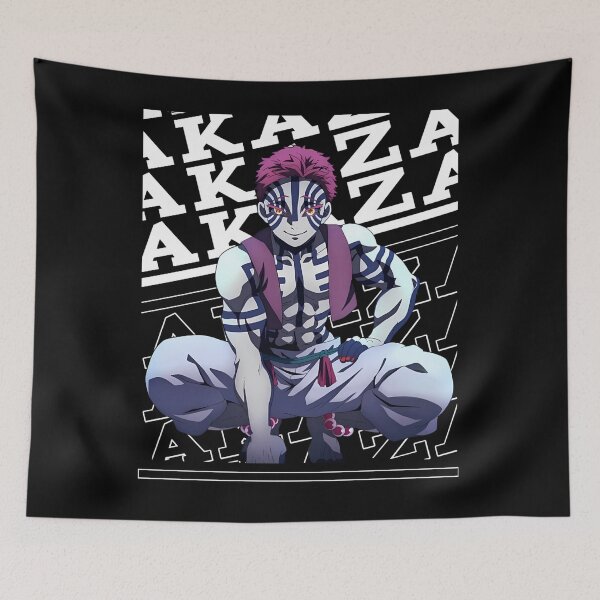 Item preview, Akaza Upper Rank Three Demon Moons Demon Slayer designed and sold by friends420.