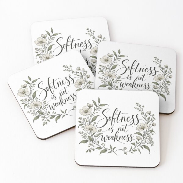 Item preview, Softness Is Not Weakness Shirt - Botanical Mental Health Quote T-Shirt designed and sold by MotiveStuff.