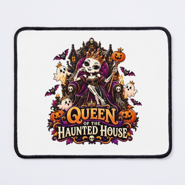 Item preview, Queen of the Haunted House Halloween Graphic, Skeleton Queen PNG, Spooky Haunted House Clipart designed and sold by Pixanova.