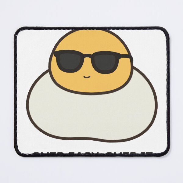 Item preview, Cool Chibi Fried Egg Sunglasses Over Easy Over It Breakfast Sticker designed and sold by xiaoxiaochibi.