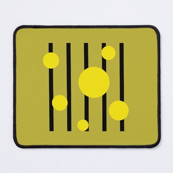 Item preview, Yellow Black Geometric Circles Pattern designed and sold by photossmirnov.