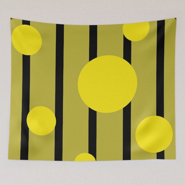 Item preview, Yellow Black Geometric Circles Pattern designed and sold by photossmirnov.
