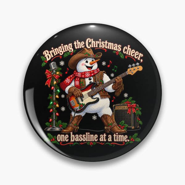 Item preview, Bass Playing Snowman designed and sold by A5ranch merch.