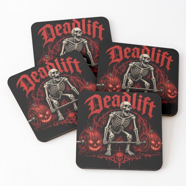 Item preview, Skeleton Deadlift Halloween Gym Motivation & Streetwear Graphic designed and sold by Thompika.