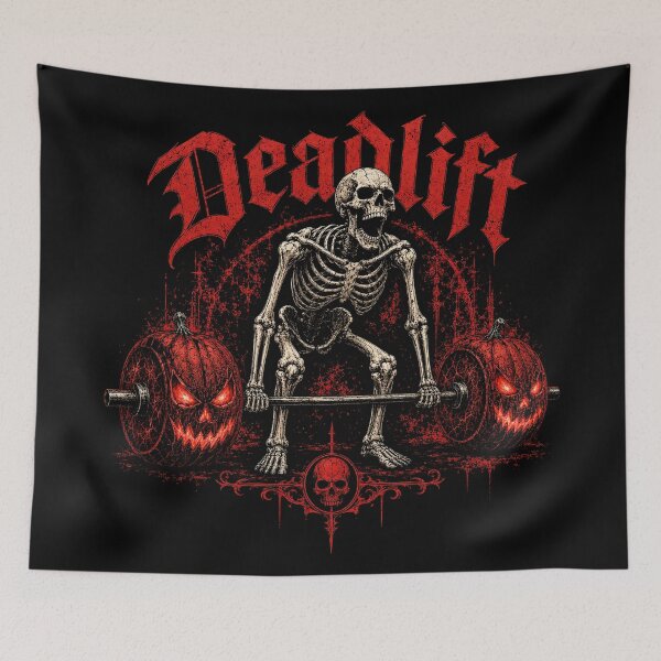 Item preview, Skeleton Deadlift Halloween Gym Motivation & Streetwear Graphic designed and sold by Thompika.