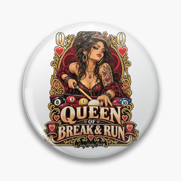 Item preview, Copy of Queen of Break and Run | Women’s Pool Player Billiards Queen Design designed and sold by Crazyhuskychick.