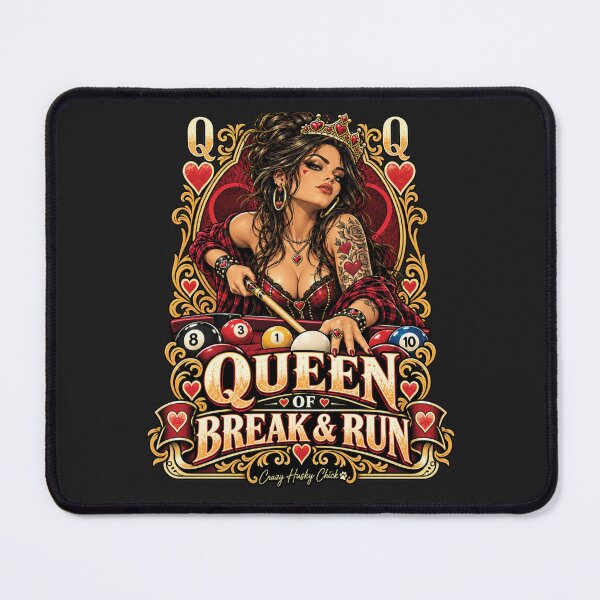 Item preview, Copy of Queen of Break and Run | Women’s Pool Player Billiards Queen Design designed and sold by Crazyhuskychick.