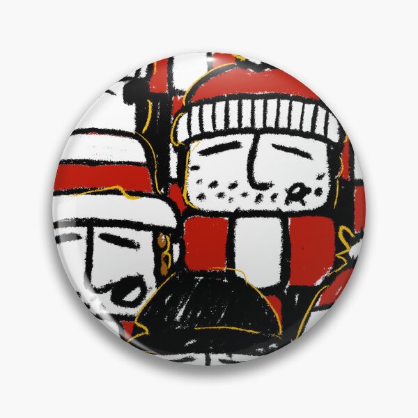 Item preview, Classic Football Fans Illustration | Footy Crowd | Red & White Scarf designed and sold by GWARTGB.