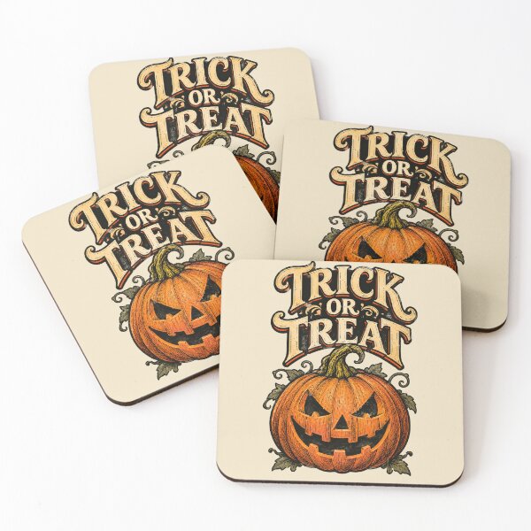 Item preview, Vintage Trick or Treat Jack O' Lantern – Retro Halloween Pumpkin designed and sold by GPCdigitalart.