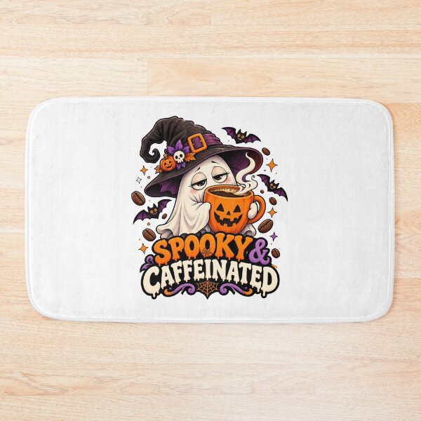 Item preview, Spooky & Caffeinated Halloween Graphic, Funny Ghost PNG, Coffee Lover Halloween Clipart designed and sold by Pixanova.