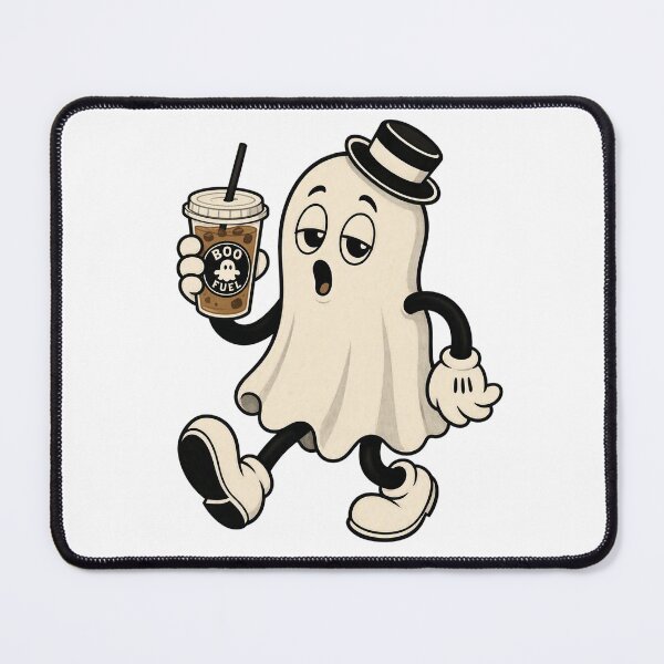 Item preview, Cute Anxious Ghost Iced Coffee Halloween Sticker & Shirt designed and sold by Thompika.