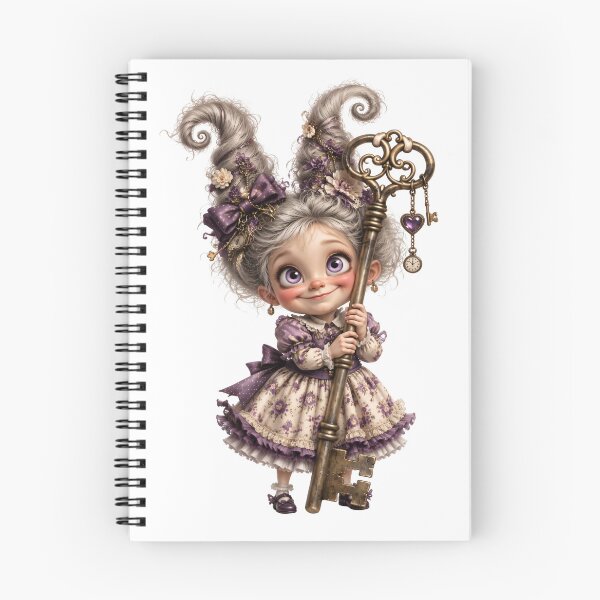 Item preview, Cute fat girl character holding gigantic key designed and sold by NBazilenco.